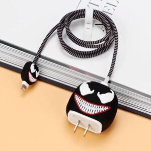 Cute Cartoon Charger Protector & Cable Organizer – Fun Protective Cover for Phone Chargers