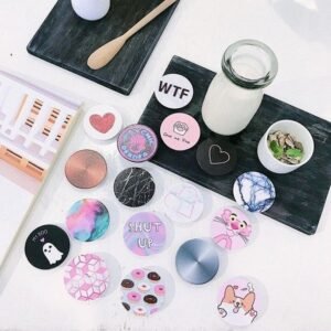 Cute Cartoon Phone Grip Holder – 360° Rotating Pop Grip for Smartphones